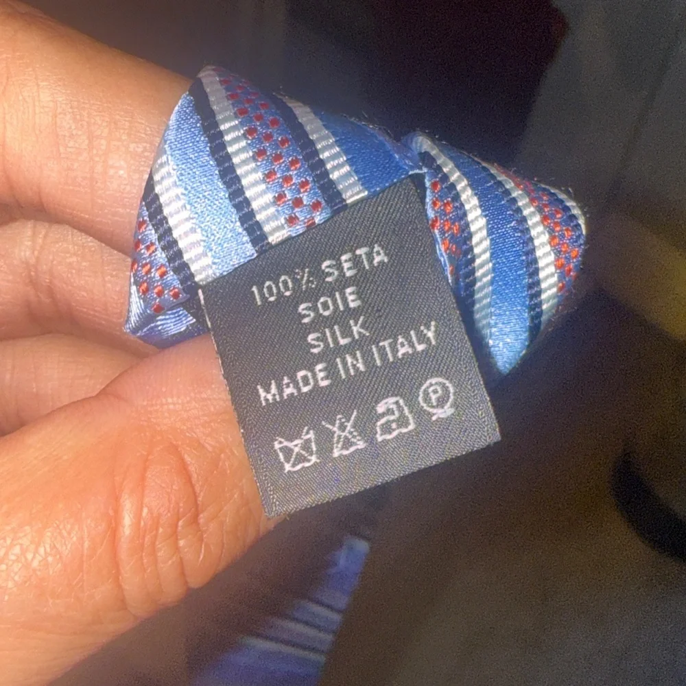 Authentic Versace Striped Blue and Gray Men's Tie